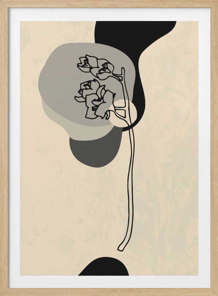 Abstrakte Blume 3 | Poster