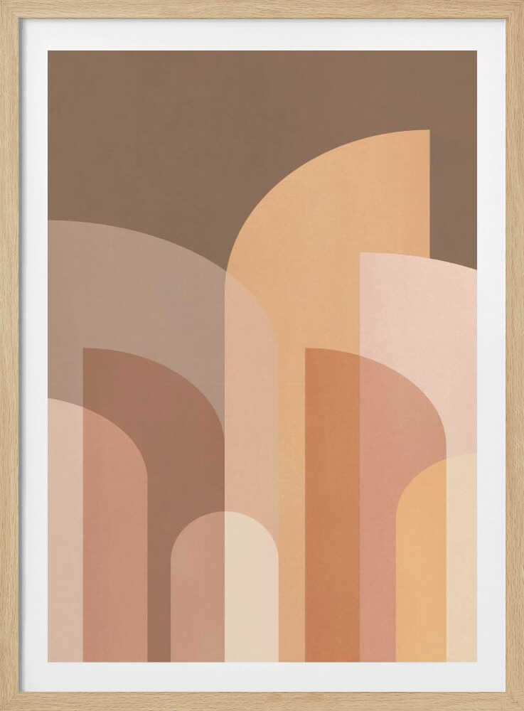 Rétro Géométrique II | Affiche