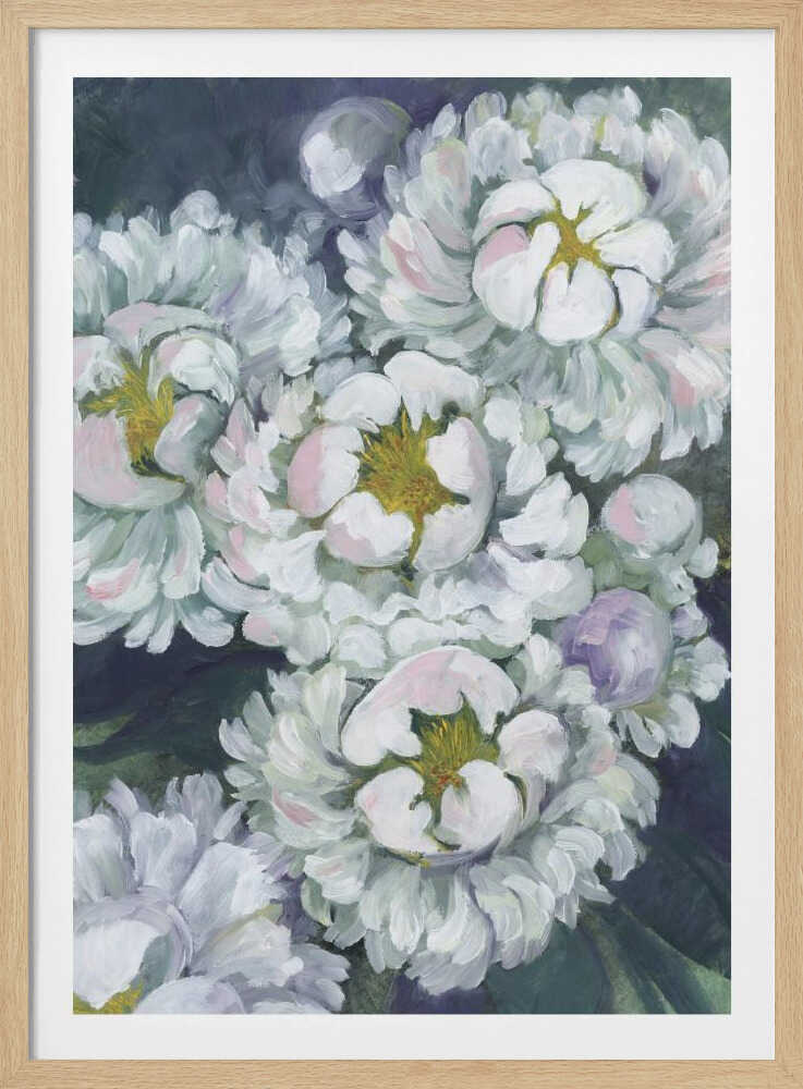 Pivoines Willoh aux allures de peintre | Affiche