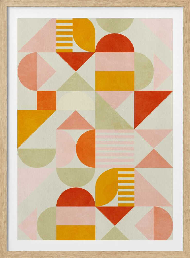 Bauhaus Fun Pastel | Affiche