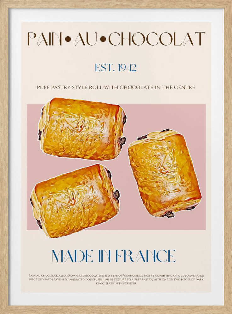 Pain Au Chocolat Delight | Poster