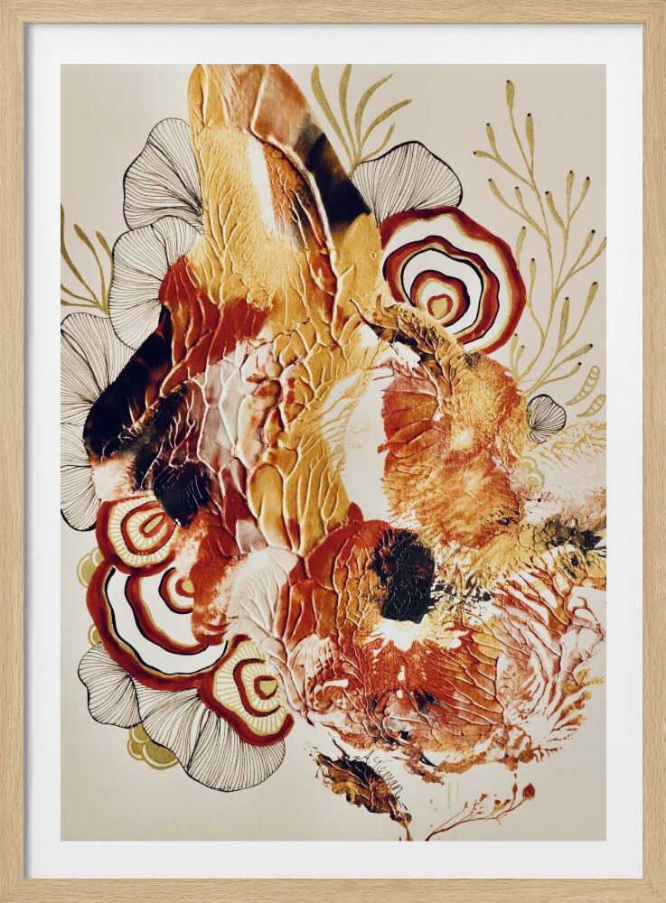 Textured Reef Koi | Poster