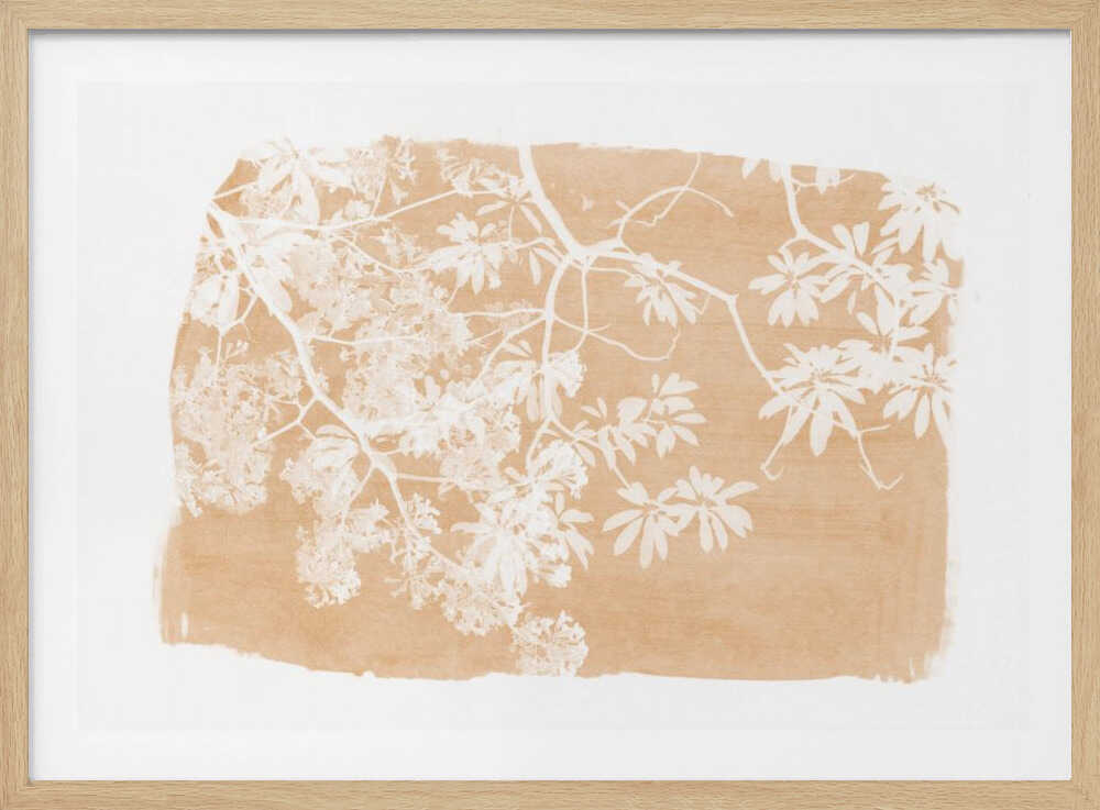 Orange Tree Foliage Silhouette | Poster