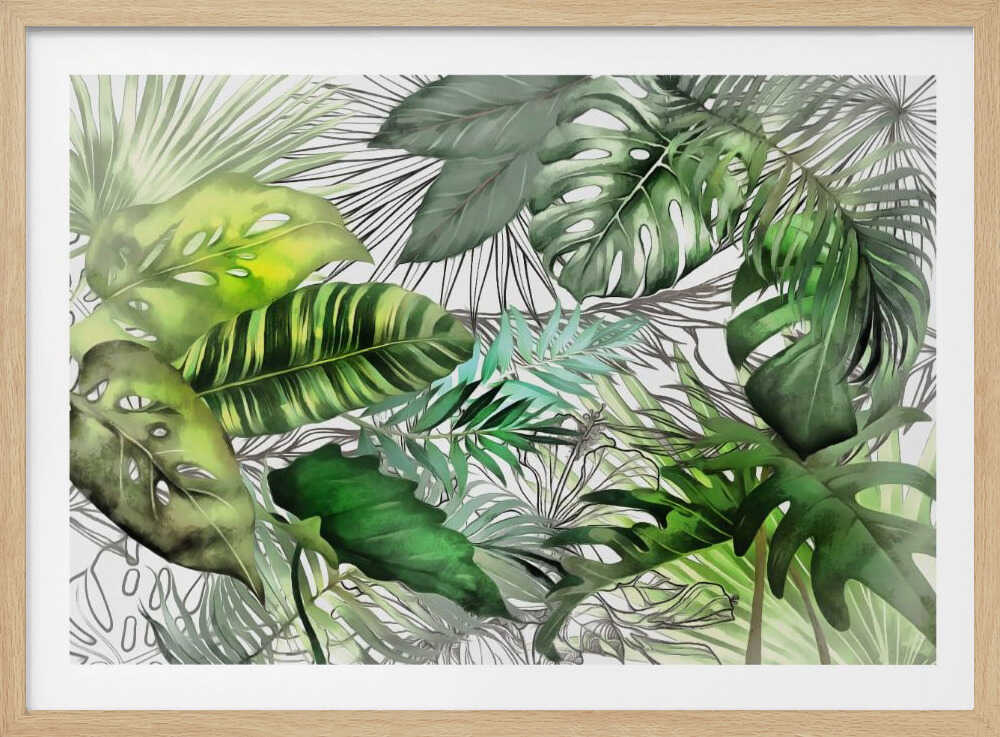 Tropisches Laub 02 | Poster