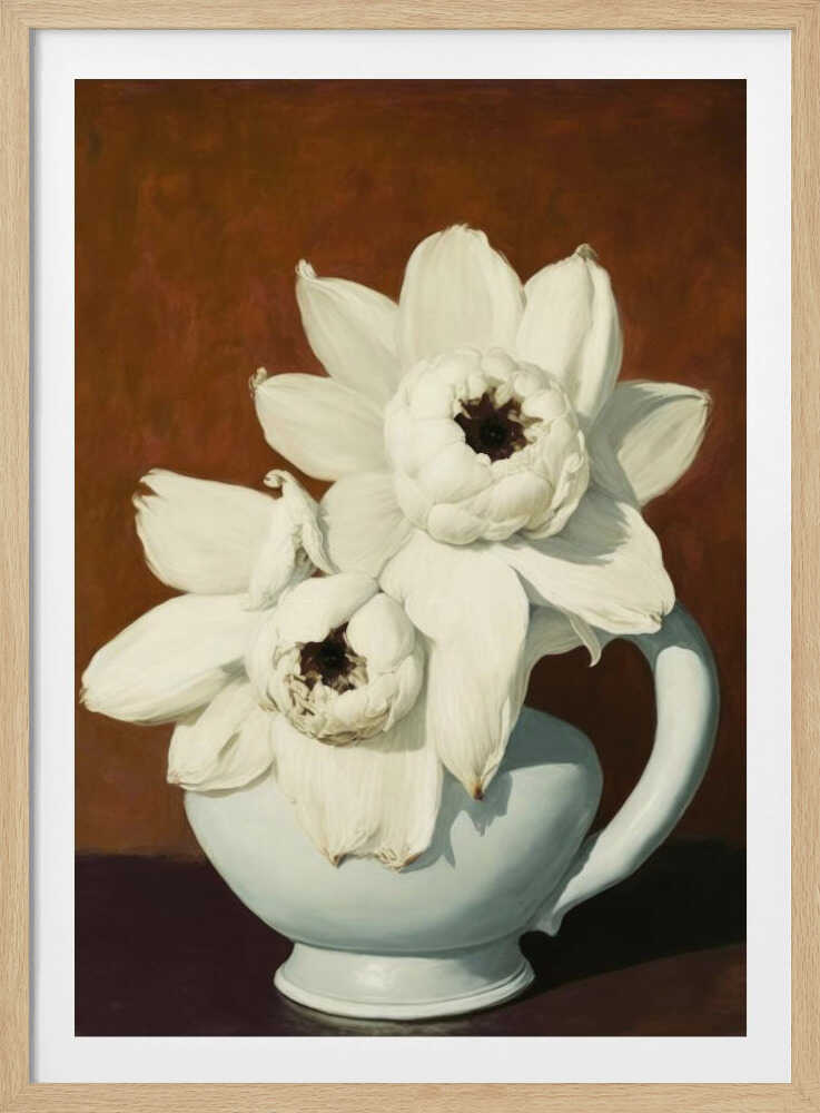 Harmonie des fleurs blanches | Affiche