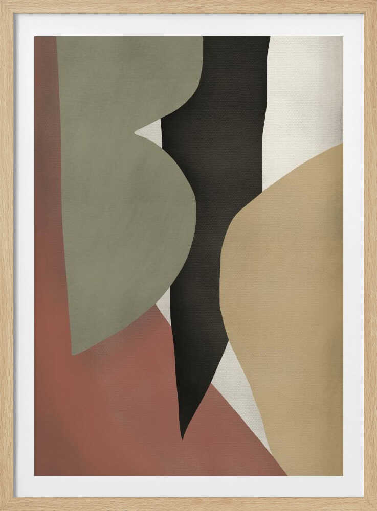 Formes abstraites tropicales | Affiche