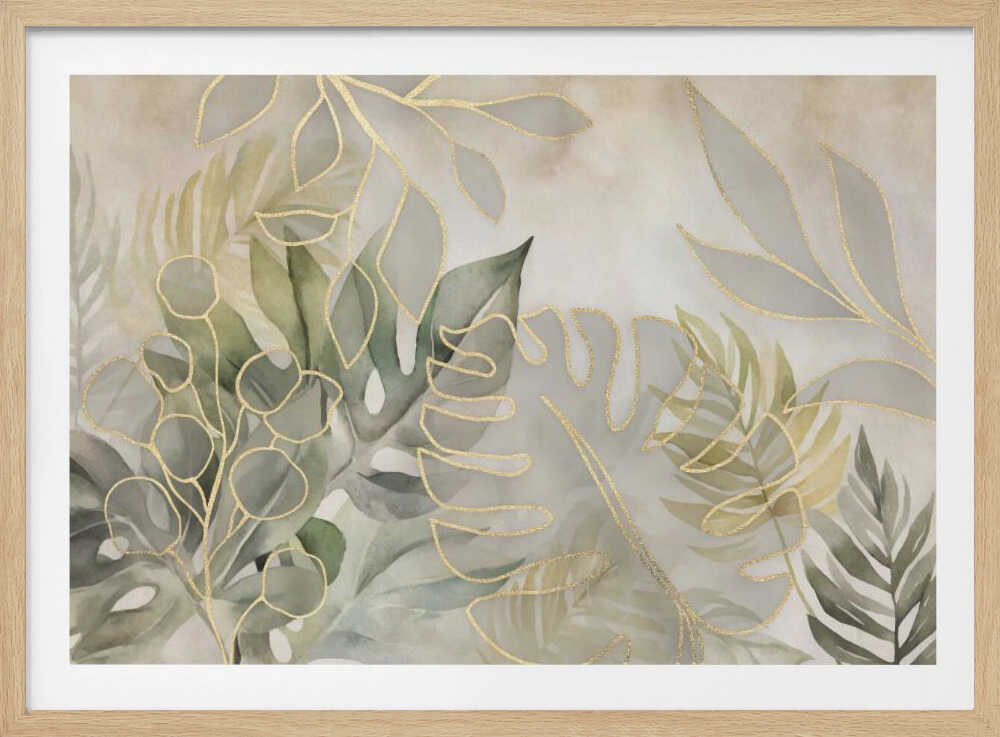 Elegant Tropics Light Green | Poster