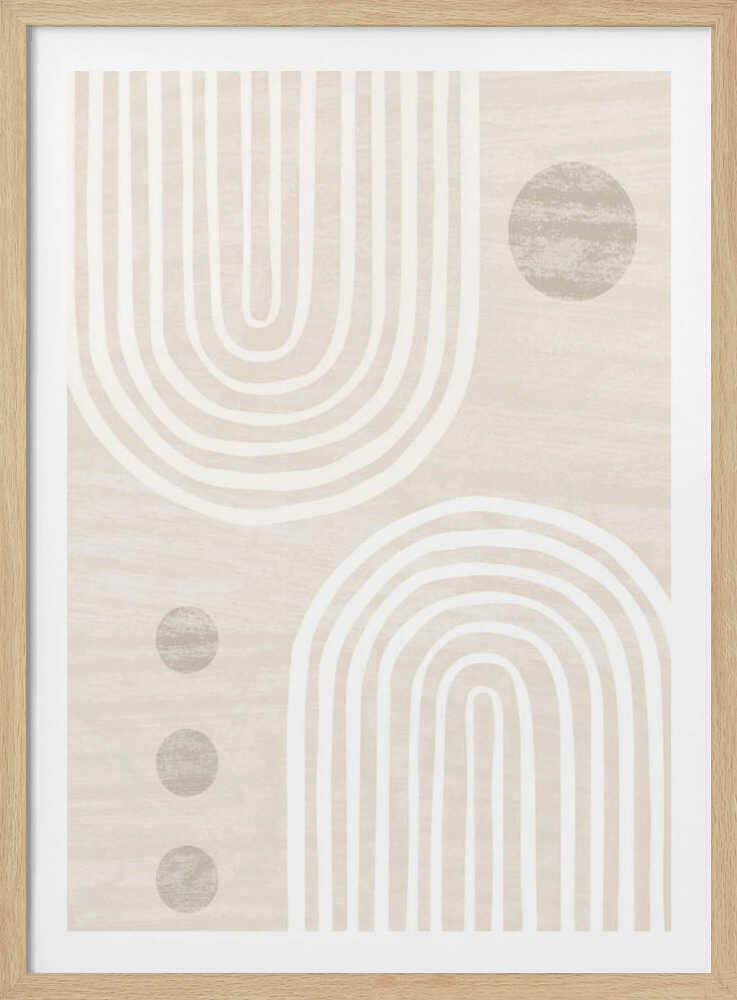 Bohème en beige | Affiche