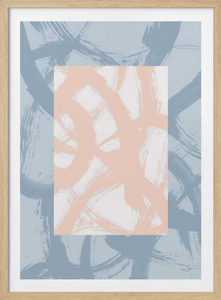 Abstrakte Pinselstriche 98A | Poster