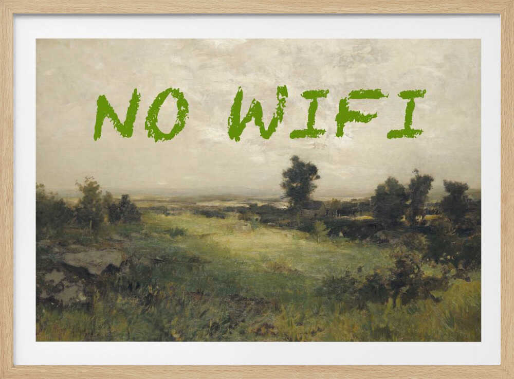No WiFi / Oil Painting Landscape | Poster