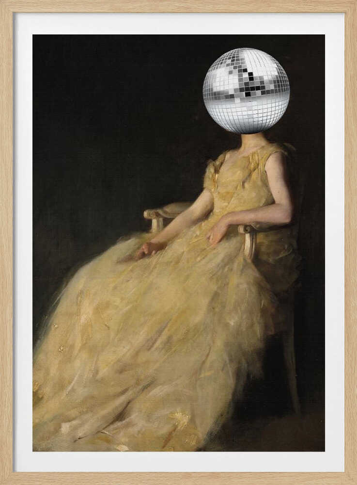 Disco-Kopf-Vintage-Collage | Poster