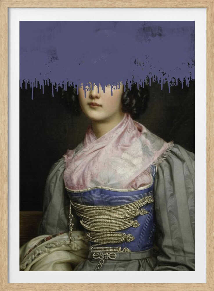 Portrait of Vintage Woman Collage | Poster