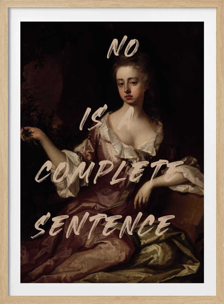 Nein ist ein vollständiger Satz | Poster