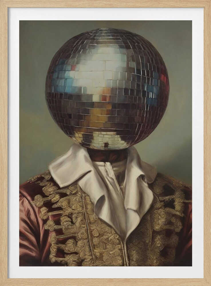 DiscoHead King / Collage-Kunst | Poster