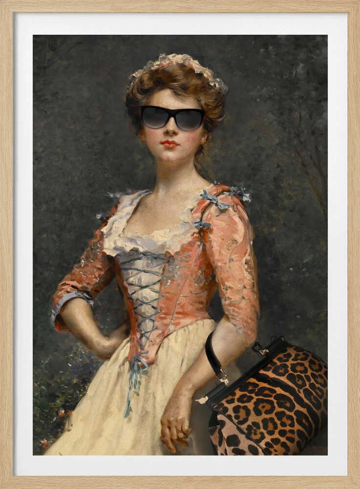 Vintage Chic Girl | Poster