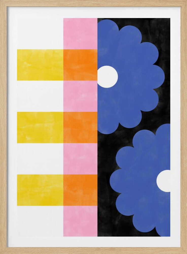 Rayures florales | Affiche