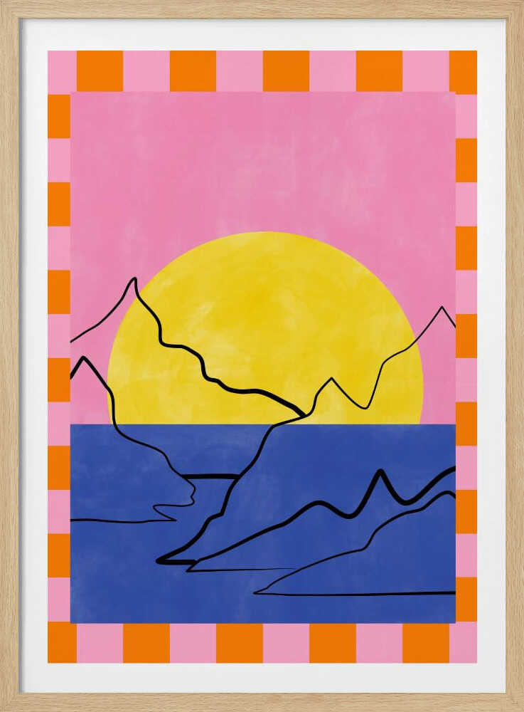 Retro Horizon Glow | Poster