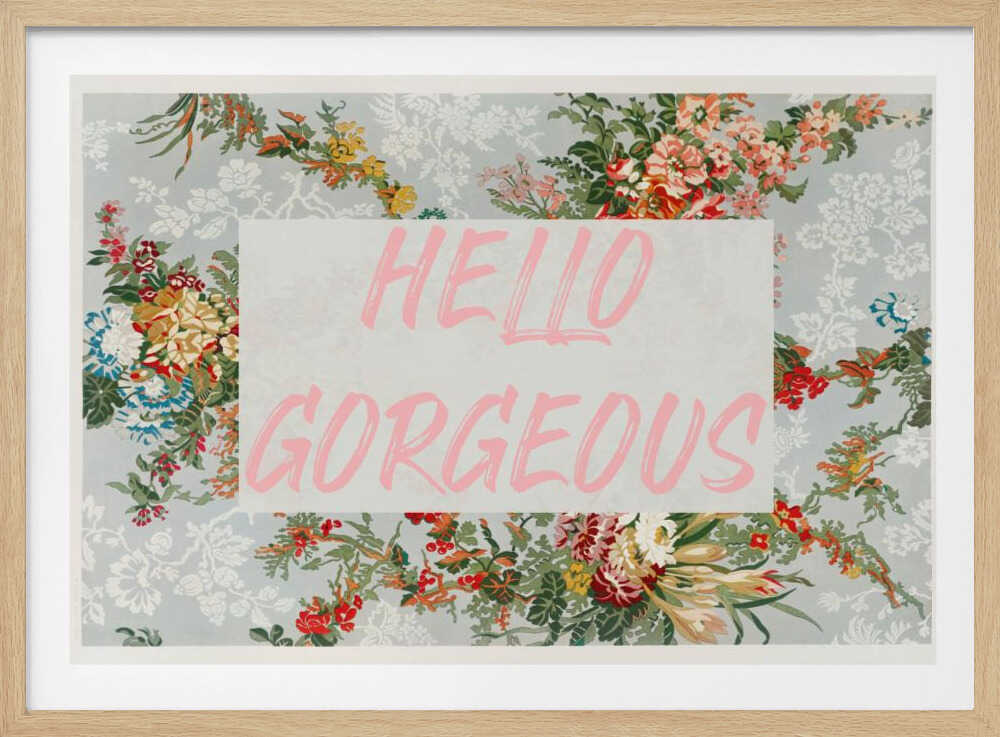 Hellogorgeousbluefloral Format 2x3 | Affiche