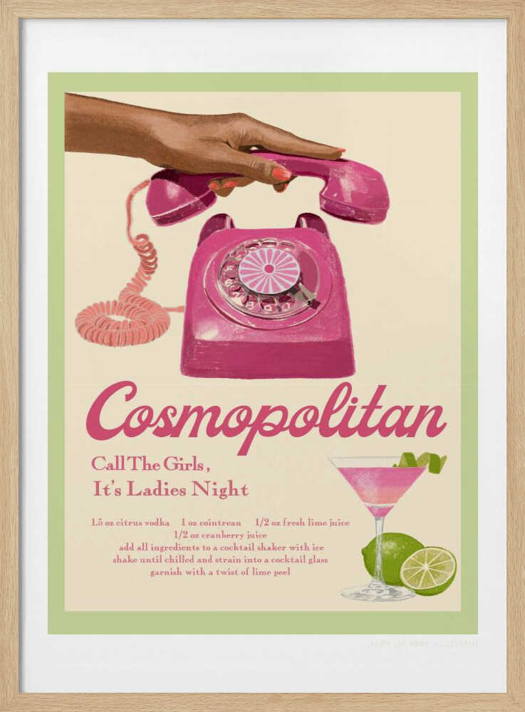 Jlr Cocktails Cosmopolitan | Affiche