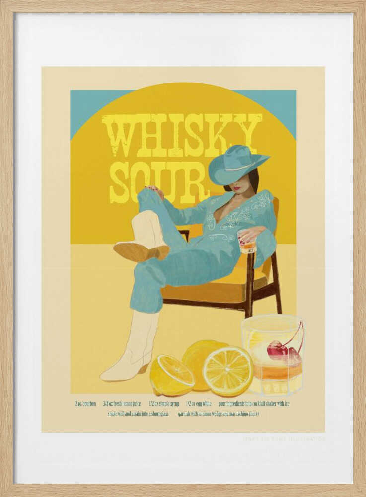 Jlr Cocktails Whiskysour | Affiche