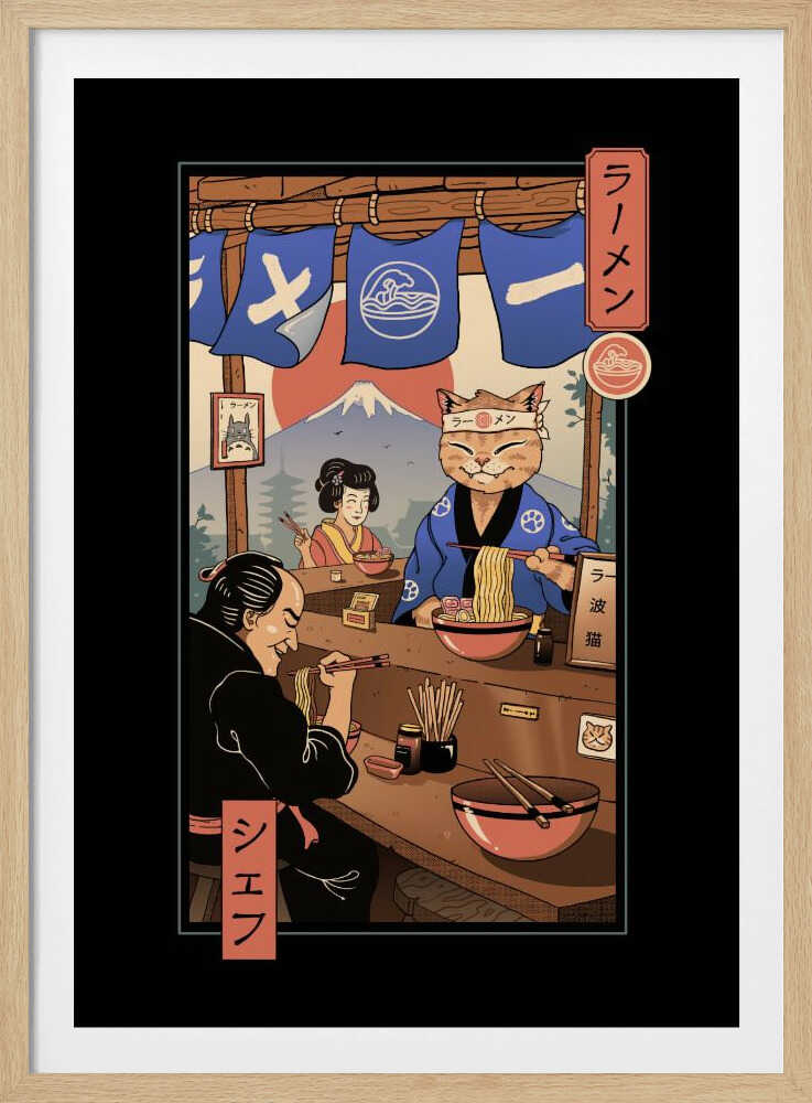 Ramen Meowster | Affiche