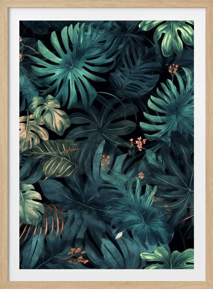 Nature Flowers and Leaves Watercolor Art (81) | Poster