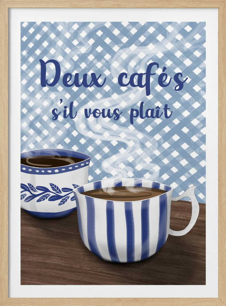 Zwei Kaffees bitte | Poster