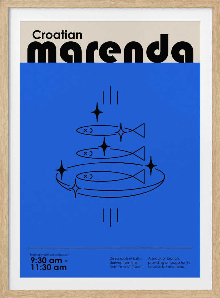 Kroatische Marenda | Poster
