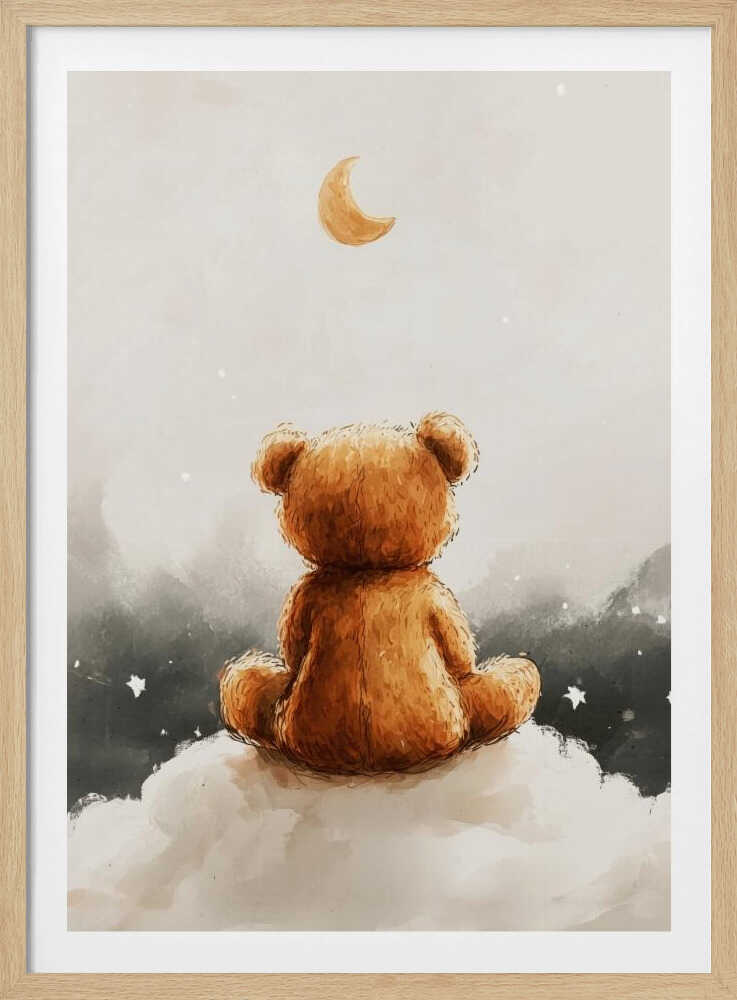 Moonlit Bear Dreams | Poster