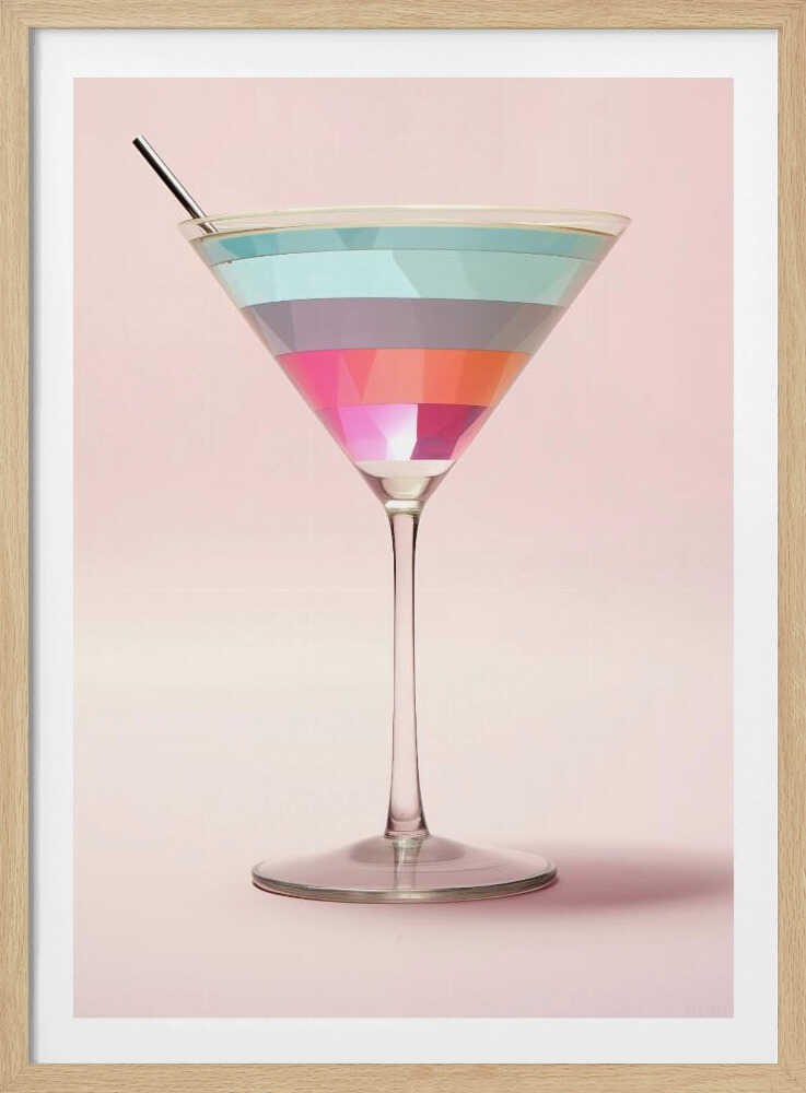Striped Martini | Poster