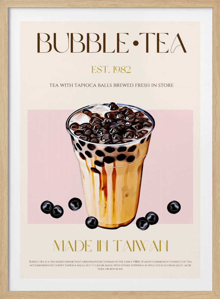 Bubble Tea taïwanais | Affiche
