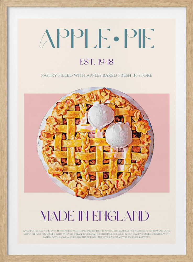 Apfelkuchen | Poster