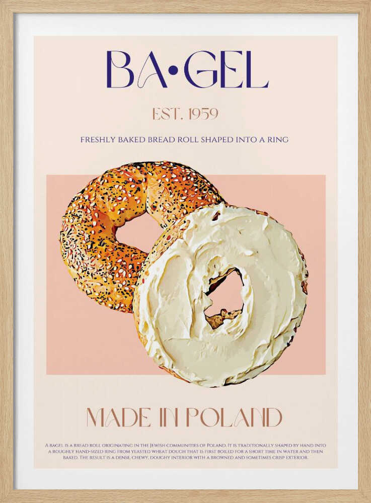 Polnischer Bagel-Genuss | Poster