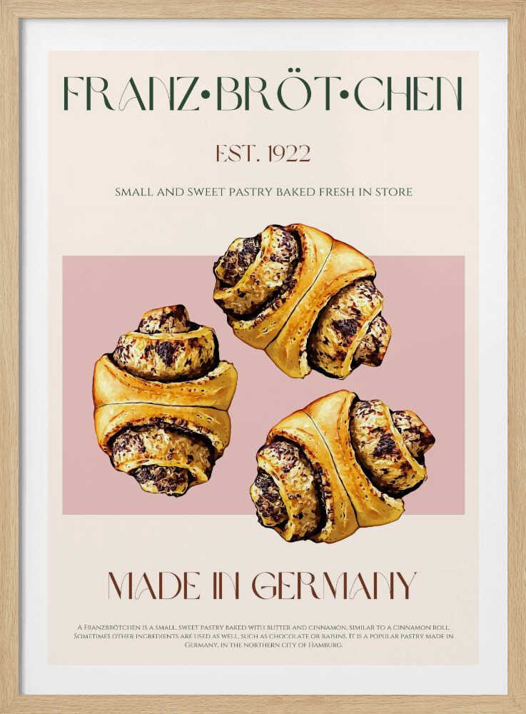 Délices de la pâtisserie allemande | Affiche