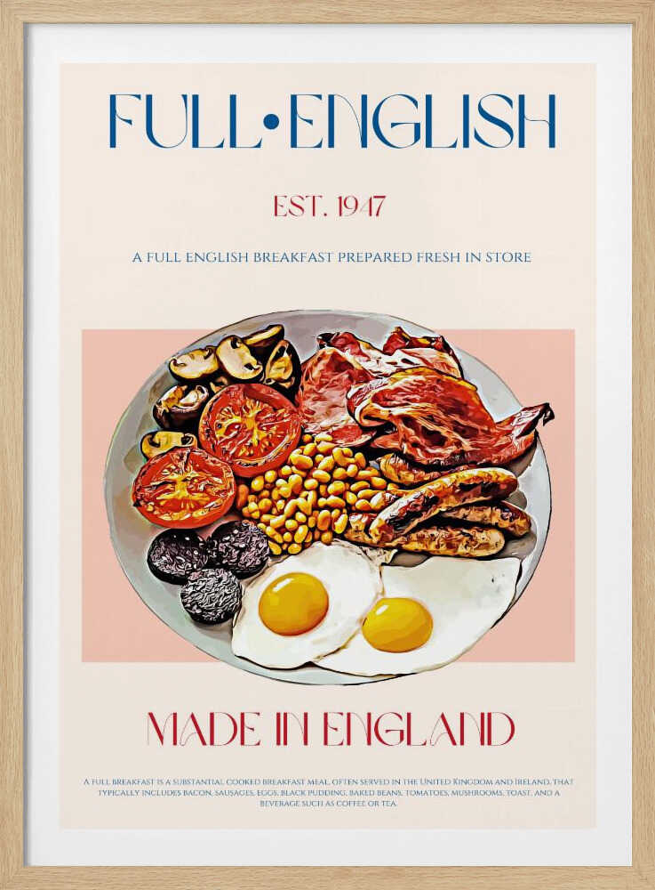 Traditional Full English Breakfast | Poster
