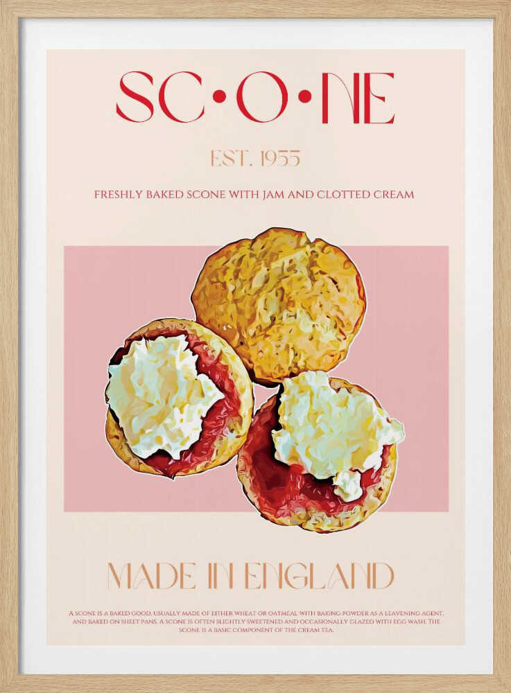 Englischer Scone-Genuss | Poster