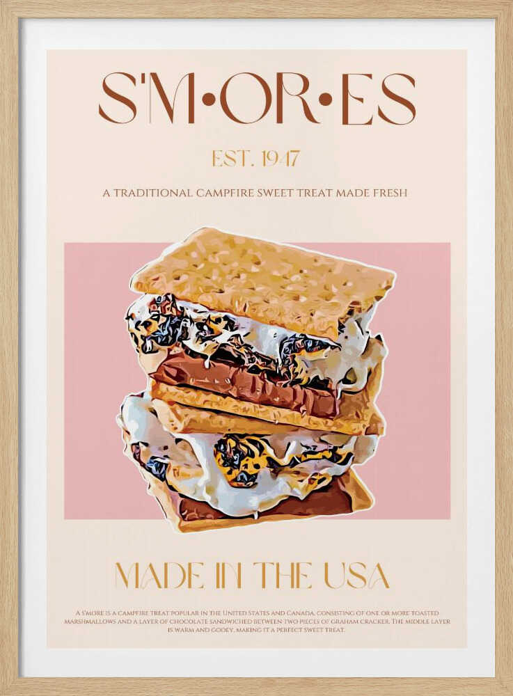 Délices sucrés autour du feu de camp | Affiche