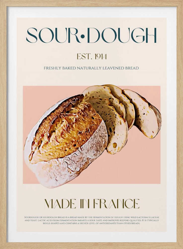 Französisches Brot-Dessert | Poster