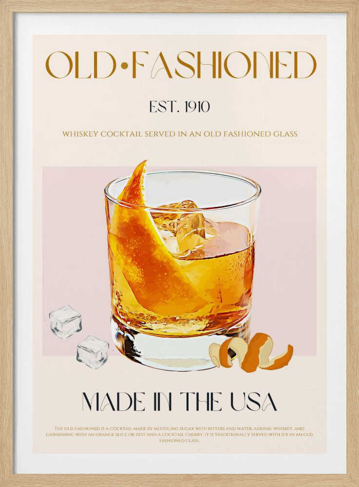 Breloque classique pour cocktails | Affiche