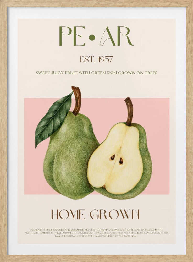 Juicy Pear Delight | Poster