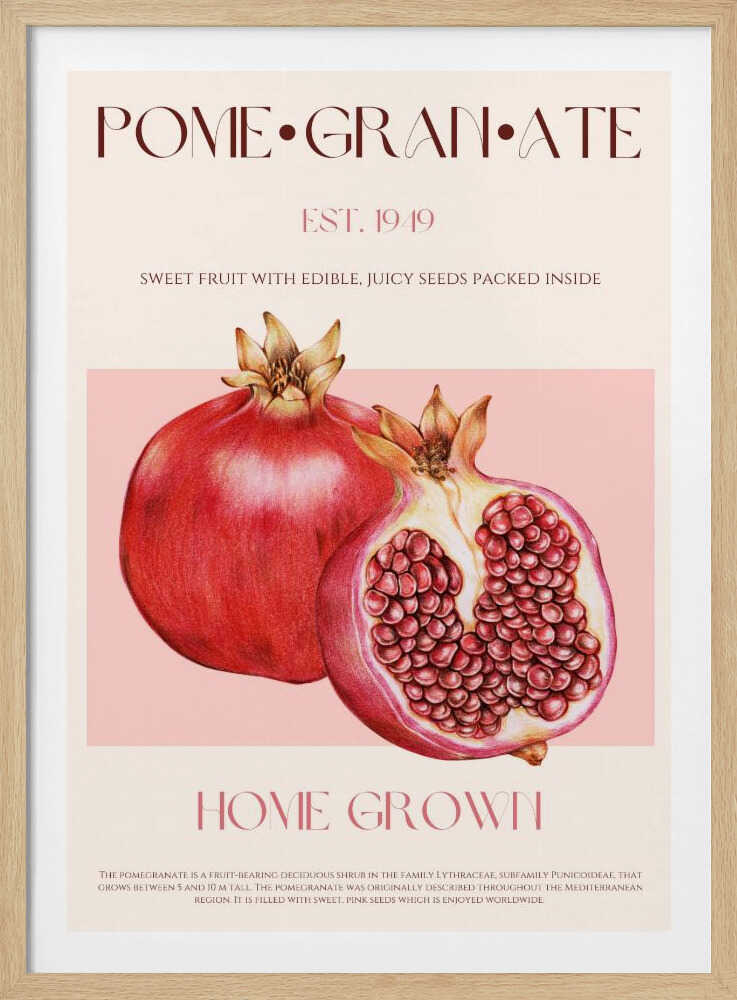 Juicy Pomegranate | Poster
