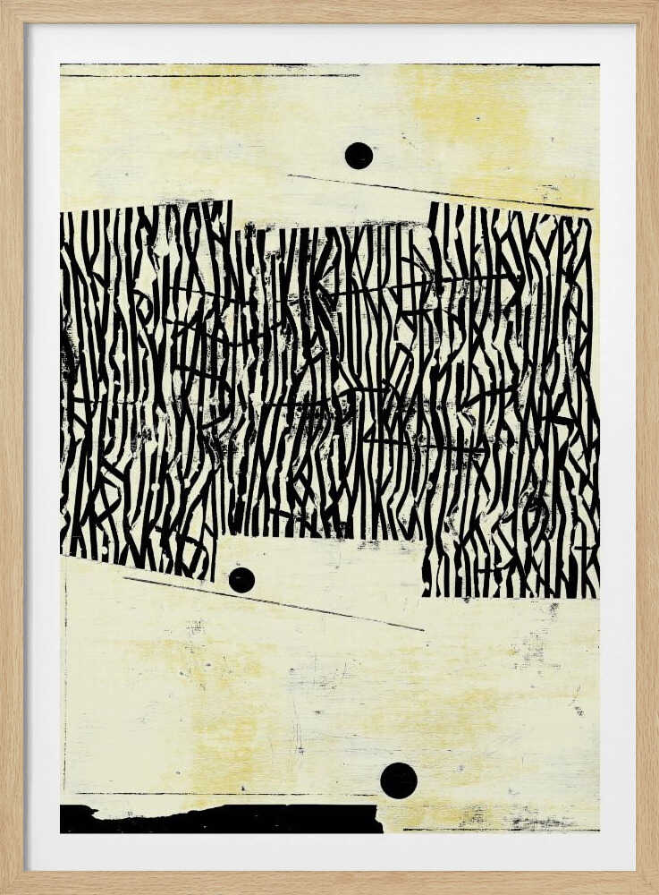 Schwarze Linienmuster | Poster