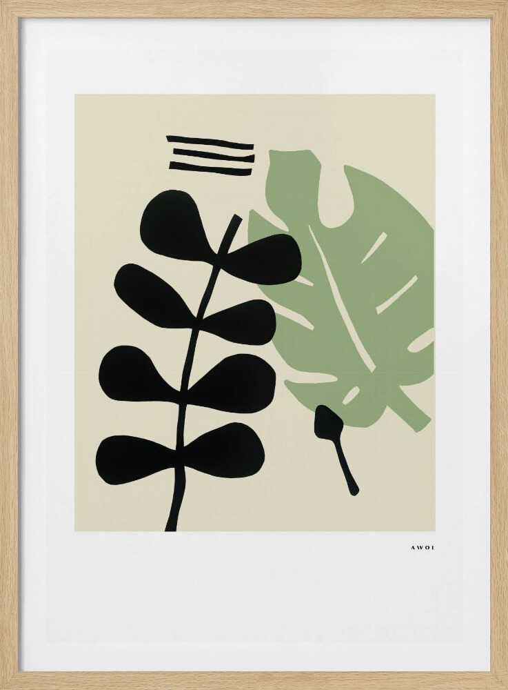 Abstrakte botanische Formen | Poster