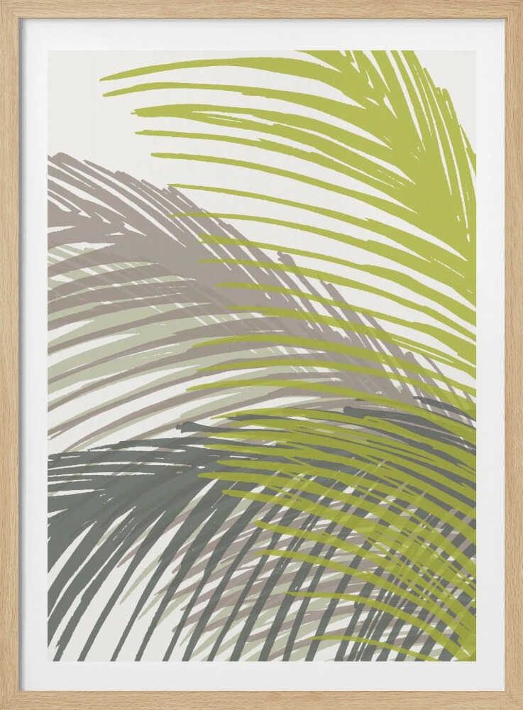 Silhouette de feuille de palmier | Affiche