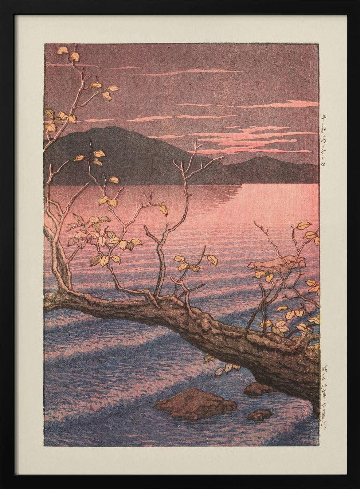 Towadako Noguchi (towada Lake Aomori) (1932) | Poster - Black Metal Frame Interior