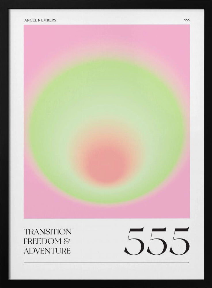 Radiant Transition | Poster - Black Metal Frame Interior
