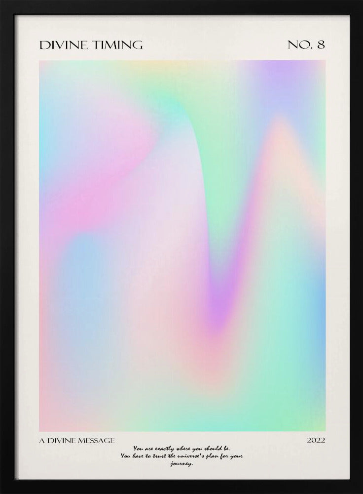 Divine Timing | Poster - Black Metal Frame Interior