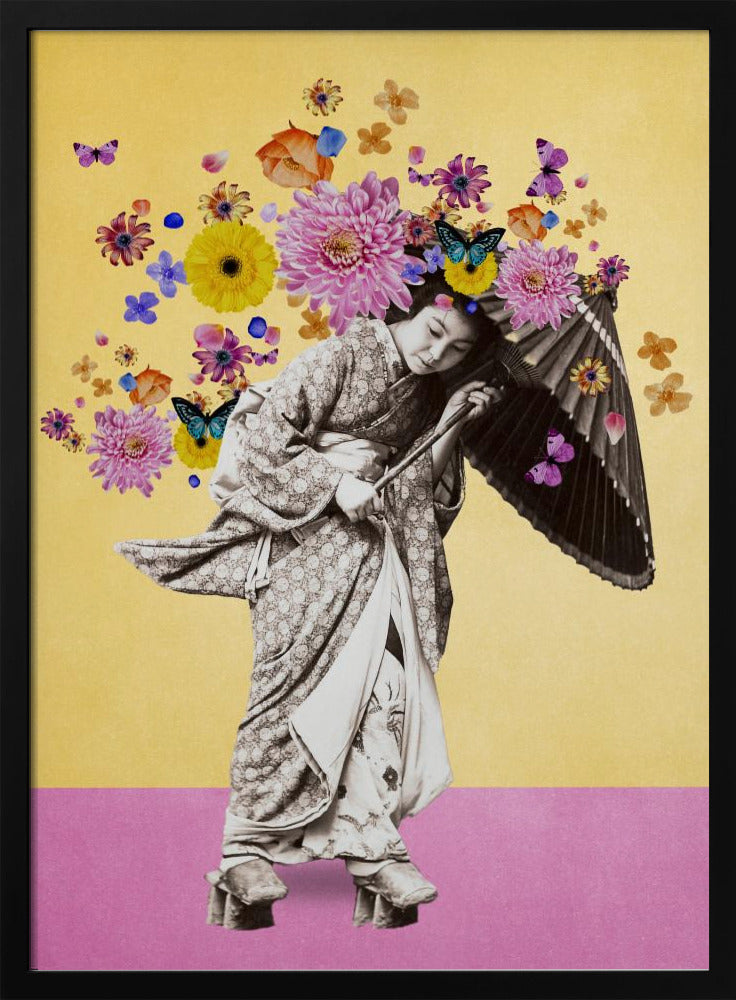 Oh Those Japanese Summer Winds | Poster - Black Metal Frame Interior