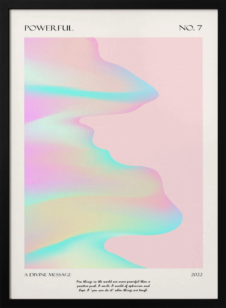 Powerful Devine | Poster - Black Metal Frame Interior