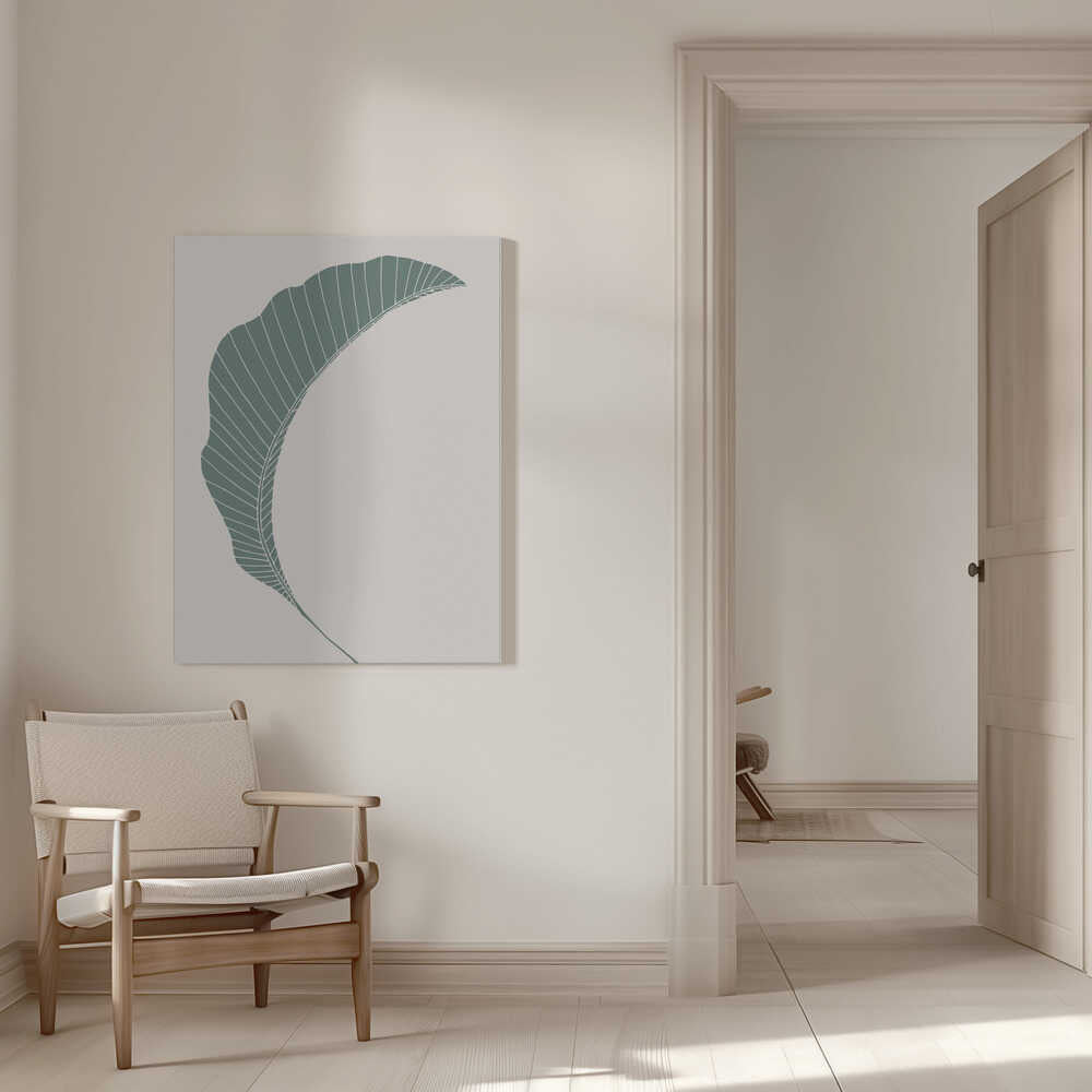 Vert feuille de bananier | Toile